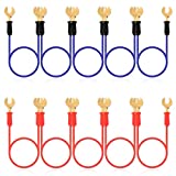 Keadic 10 Pieces Interconnect Circuit Wires for Physics Laboratory,School Electronic Experimenting, Ideal for Demos Teaching Basic Principles of Electricity & How a Simple Circuit Works