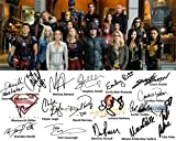 Ikonic Fotohaus Arrow Flash Supergirl Legends of Tomorrow Grant Gustin Stephen Amell TV Cast Signed Photo Autograph Print Wall Art Home Decor