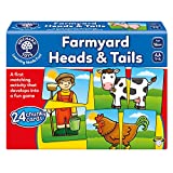 Orchard Toys Moose Games Farmyard Heads & Tails Game. A First Matching Activity That develops into a Fun Game. 24 Chunky Cards. Age 18 Months+. 1-4 Players