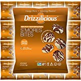 Drizzilicious S'mores .74oz 20 Pack | Mini Snack Chocolatey Rice Cakes | Vegan Air Popped Chia, Quinoa, Flax Snack