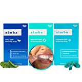 Zimba Teeth Whitening Strips for Teeth Sensitive Vegan White Strips for Teeth Whitening, Teeth Whitener Stain Remover, Mint (1 Pack), Spearmint (1 Pack) and Wintergreen (1 Pack), 84 Strips Included