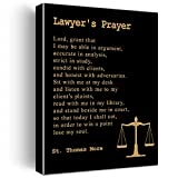 Inspirational Canvas Wall Art Motivational Lawyer's Prayer Quote Canvas Print Positive Painting Office Home Wall Decor Framed Lawyers Gift 12x15 Inch