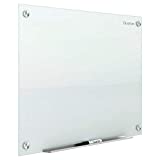 Quartet Glass Whiteboard, Extra Large Magnetic Dry Erase White Board, 6' x 4', Easy Installation, Includes Accessory Tray, 1 Marker and 2 Glass Board Magnets, White Surface, Infinity (G7248W)