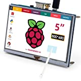 ELECROW 5 Inch Raspberry Pi Screen Touchscreen 800x480 TFT LCD Display HDMI-Compatible Monitor for Raspberry Pi 4B 3B+ 3B 2B+ BB Black Banana Pi Jetson Nano Windows 10 8 7