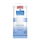 Nature's Miracle Deodorizing Bath Wipes for Dogs, 25 Count, Clean Breeze Scent