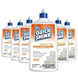 Quick Shine Disinfectant Floor Cleaner 27oz, 6Pk | Hospital Level Disinfectant Kills 99.9% Germs & Bacteria | Cleans w/ Power of Hydrogen Peroxide & No Harsh Chemicals | Streak Free & Zero Residue