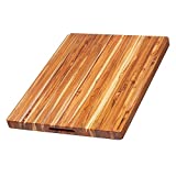 TeakHaus Edge Grain Carving Board w/Hand Grip (Rectangle) | 24" x 18" x 1.5"