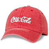 AMERICAN NEEDLE Raglan Wash Coke Coca Cola Logo Dad Hat, Red (COKE-1708A)