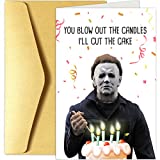 Funny Michael Myers Birthday Card, Scary Birthday Card for Him Her, Creepy Killer Bday Greeting Card