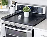 RELODECOR Noodle Board Stove Covers, Laminate Wood Farmhouse Stove Top Cover with Handles (Ebony Black), Sink Cover for Counter Space, Stovetop Covers for Electric Stove, RV Oven, Induction Stove