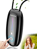 Airkitty Portable Air Purifier,Personal Small Air Purifier Necklace,Air Ionizer,No Electric Shock,for Car,Office,Bedroom and Airplane,Travel Size Air Purifiers(A10 Pro Touch Control)
