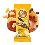 BHU Cookie Dough Keto Protein Bars, Caramel Peanut, Ultra Creamy Refrigerated Keto Snacks - 1g Net Carbs, 1g Sugar (8 Bars)