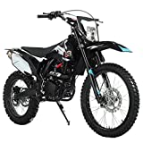 X-PRO 250 Dirt Bike Pit Bike Gas Dirt Bikes Adult Dirt Pitbike 250 Gas Dirt Pit Bike,Black