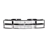 Garage-Pro Grille Assembly Compatible with 1995-1999 Chevrolet Tahoe, Fits 1994 Chevrolet Blazer, Fits 1994-1999 Chevrolet C1500, C1500 Suburban, C2500 Suburban, K1500 Chrome Shell and Insert