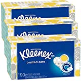Kleenex Everyday Facial Tissue, 2-Ply Tissues, 190 Count,3 Pack