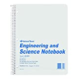 National Engingeering and Science Notebook, 10 x 10 Quad and College Ruling, Gray Cover, 11" x 8.5", 60 Sheets (33610)