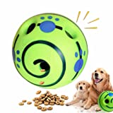 Wobble Wag Giggle Ball Dog Toy Interactive Durable Pet Toys for Dogs | Easy Grab Noise Making When Rolled or Shaken | for Play Training or Exercise | Juguetes para Perros| All Breed Sizes