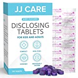 JJ Care Disclosing Tablets for Teeth (120 Count) Plaque Disclosing Tablet for Kids, Dental Disclosing Tablets in Berry Flavor, for Kids and Adults, Teeth Coloring Plaque Disclosing Tablet