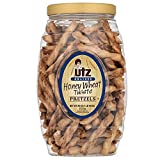 Utz Quality Foods Honey Wheat Braided Pretzel Twists Barrels-Sweet Honey Taste- Thick, Crunchy Pretzel Twists, 2-Pack 26 oz.