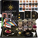 Large Witchcraft Kit 68 PCS - Witch Altar Starter Kit - Wiccan Supplies and Tools - Witchcraft Supplies Kit - Witch Set for Beginners Witchcraft Kit for Beginners - Witch Starter Kit Spell Kit