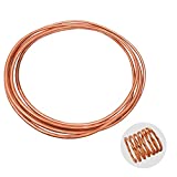 Eoiips Copper Tube 3/4" OD  2/3" ID(17.2-19mm)Seamless Round Pipe Tubing, Copper Refrigeration Tubing (4.92 FT)