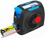 3-in-1 Digital Laser Tape Measure, ACEGMET 131Ft Laser Measurement Tool & 16Ft Measuring Tape with Digital Screen, Ft/ Ft+in/in/M Unit Switching and Pythagorean Mode, Measure Distance, Area and Volume