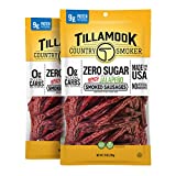 Tillamook Country Smoker Zero Sugar Spicy Jalapeo Keto Friendly Smoked Sausages, 10 Ounce (Pack of 2)