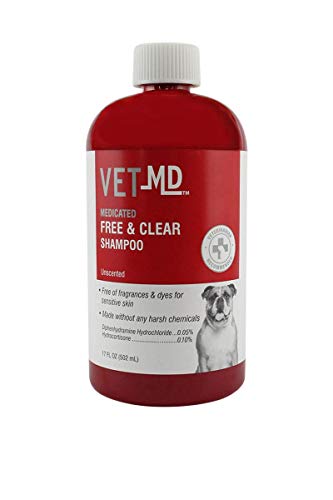 VetMD Medicated Shampoos and Sprays for All Dogs Best Medicated Shampoo for Dogs with Sensitive Skin Free & Clear Shampoo | Medicated Dog Shampoo for Pets