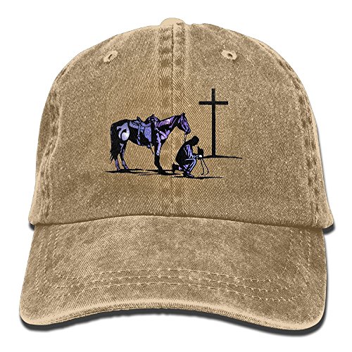 MOCSONE Cowboy Horse Prayer Unisex Adult Baseball Hat Sports Outdoor Cowboy Cap for Men and Women Snapback