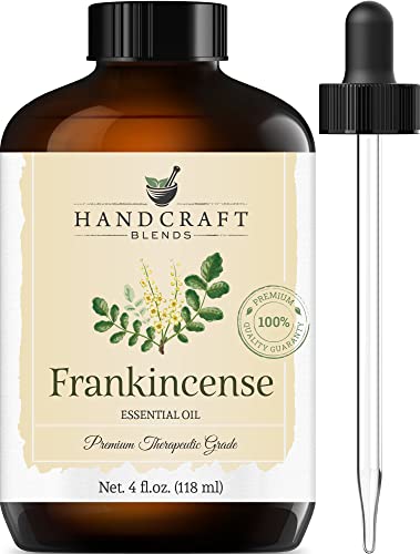 Handcraft Frankincense Essential Oil for Pain - 100% Pure & Natural - Premium Therapeutic Grade with Premium Glass Dropper - Huge 4 fl. Oz