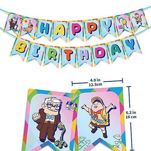 Disney Up Inspired Banner, Disney Up Themed Happy Birthday Banner, Party Banner, Movie, Birthday Favors, Camp, Adventure, Party dcor