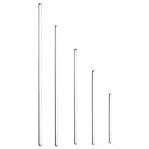 Young4us Glass Stirring Rod - 12" 10" 8" 6" 4" Long, 5 MM Diameter - 5 Pack