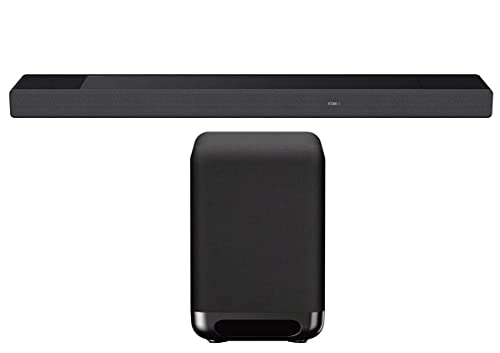 Sony HT-A7000 7.1.2 Channel Dolby Atmos BRAVIA Soundbar with a SA-SW5 Optional 300W Wireless Subwoofer for HT-A9/A7000/A5000 Models (2021)