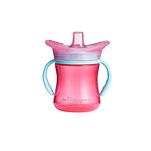 The First Years SenseAbles Teethe-Around Sensory Trainer Cup, 7 oz - Pink