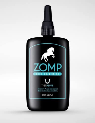 Therazure Zomp Liquid Hoof Thrush and White Line Treatment for Horses: Effective for Thrush Relief and Prevention on All Hooved Animals