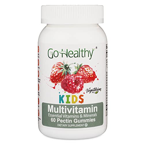 Go Healthy Multivitamin Gummies for Kids, Vegetarian, Non-GMO, Gluten Free, Kosher & Halal - 30 Servings