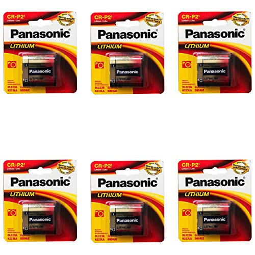 6x Panasonic CR-P2 6V Photo Battery Replace 23-175, 2CR-P2, 5024LC, 6204, CR17-33, CRP2, CRP2P, CRP2S, CR-P2S, DL223A, DLCRP2, EL223AP, K223LA, K223LA-1, PC223, PC223A, PRCRP2, RL223A-1, T223A, VL223