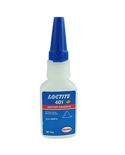 2X- Loctite 401 Surface Insensitive Instant Adhesive - 20G - Sticks Metal, Rubber, Ceramic General Purpose. Low Viscosity. Ideal for Use On Porous Substrates.