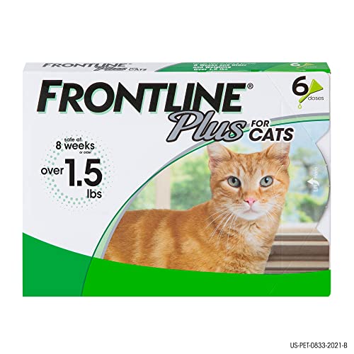 FRONTLINE Plus For Cats and Kittens Flea and Tick Treatment, 6 Doses