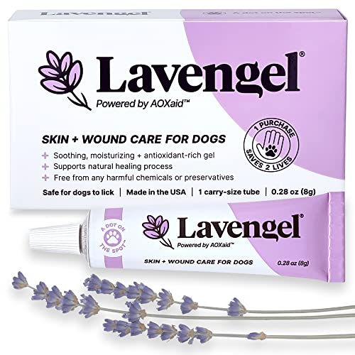 Lavengel Dog Skin Care Gel - Highly Concentrated Ointment Helps Relieve Itchy Skin and Heals Wounds Naturally, First-Aid for Skin Irritations, Hotspots, Sores, and Acne, We Support Rescues