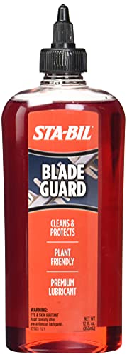 STA-BIL Blade Guard - Premium Blade Lubricant, Helps Maintain Blade Edge, Will Not Harm Plants, Protects Against Rust and Corrosion, Safe for Use On Gas and Electric Equipment, 12oz (22503), Orange