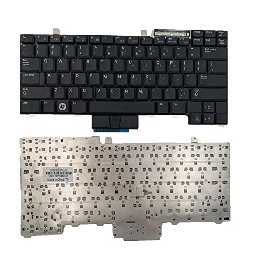 LXDDP, Laptop Replacement Keyboard for Dell Latutude E6400 E6410 E6500 E6510 E5410 E5510 E5400 E5500 Precision M2400 M4400 M4500Without Pointing New US Layout Black