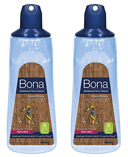 Bona Hardwood Floor Cleaner Refillable Cartridge, 34 oz, 2 Pack