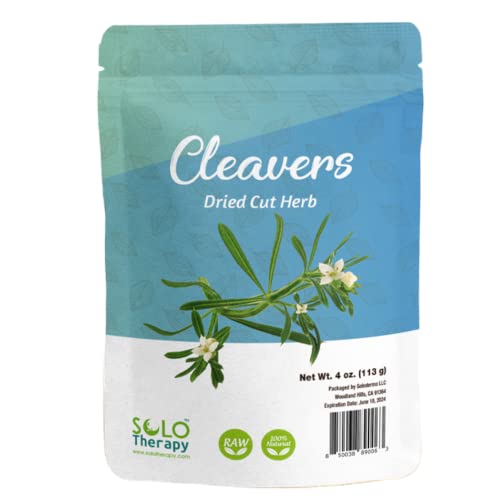 Cleavers Herb 4 oz, Cleavers Dried Cut Herb, Cleavers Tea, Galium Aparine, Resealable Bag, Product From Bulgaria