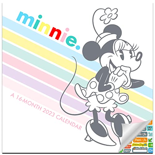 Minnie Mouse Calendar 2023 -- Deluxe 2023 Minnie Mouse Mini Calendar Bundle with Over 100 Calendar Stickers (Minnie Mouse Gifts, Office Supplies)