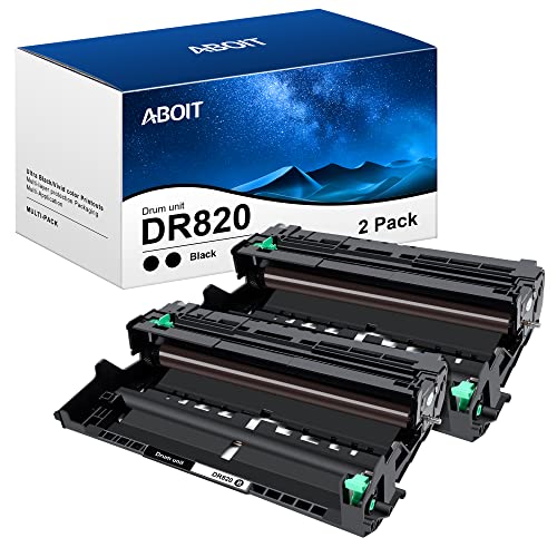 DR820, Replacement for Brother DR820 Drum Unit, Yields Up to 30,000 Pages Compatible for HL-L6200DW MFC-L5850DW HL-L5100DN MFC-L5900DW MFC-L5800DW MFC-L5700DW HL-L5200DWT MFC-L6700DW, 2 Black DR 820