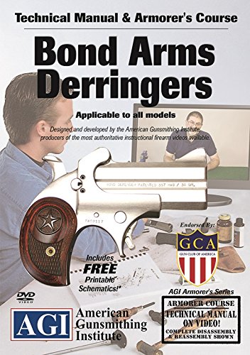 American Gunsmithing Institute Armorers Course Video on DVD for Bond Arms Derringers - Technical Instructions for Disassembly, Cleaning, Reassembly and More