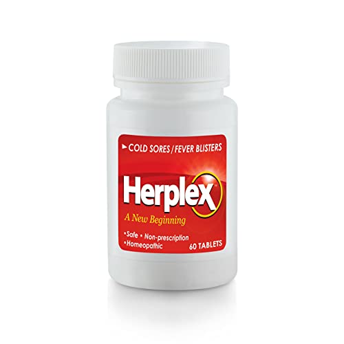 Herplex Premium Tablets | Helps Against Outbreaks & Cold Sores with No Side Effects | Helps to Quickly Ease & Reduce Symptoms of Cold Sore, & Fever Blisters | 60 Tablets