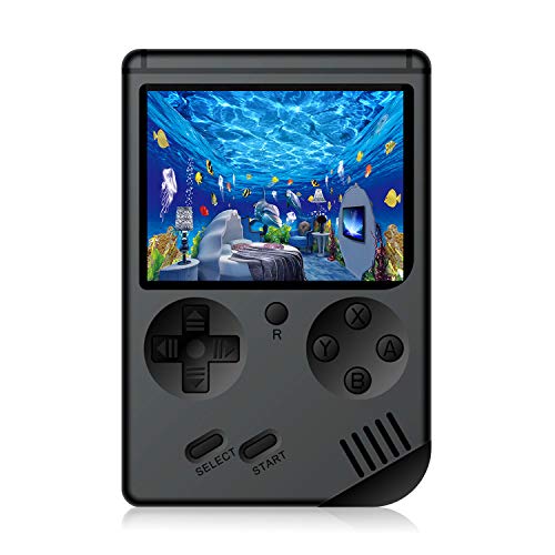 JAFATOY Retro Handheld Games Console for Kids/Adults, 168 Classic Games 8 Bit Games 3 inch Screen Video Games with AV Cable Play on TV (Black)