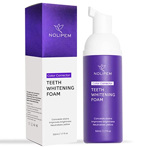 v34 Purple Teeth Whitening, Tooth Stain Removal, Teeth Whitening Booster, Purple Whitening Tooth Foam, Purple Toothpaste50ml